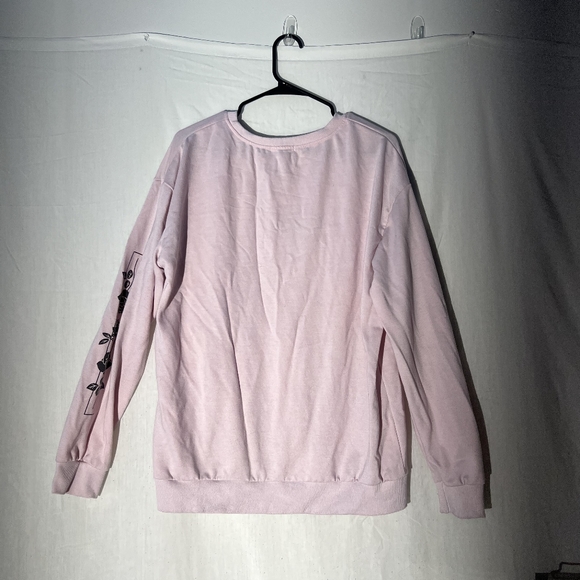 Romwe Men's Rose Graphic Long Sleeve Sweathshirt - Picture 6 of 6